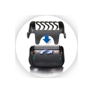 Aparat de ras electric Remington [Aparat de ras umed si uscat | 100% rezistent la apa] Aparat de ras cu folie F4 (aparat de tuns detalii confort + atasament/capac pentru coafator de barba de 3 zile) F4002 - Img 3