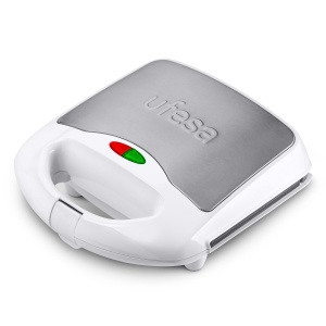 Aparat de sandvisuri Ufesa SW7862 750 W, farfurii antiaderente, etansare perfecta, 2 sandvisuri, fara BPA, alb, exclusiv - Img 2