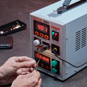 Aparat de sudat cu fir VEVOR, sudor cu puncte cu impulsuri 788H si incarcator de baterii, sudor portabil cu acumulator pentru sarcini grele cu 2 moduri de sudare si iluminare LED pentru nichel pur de 0,15 mm, 18650 14500 Acc - Img 8