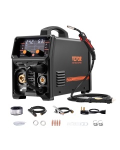 Aparat de sudura VEVOR MIG-250, 250A, 5-in-1, LCD