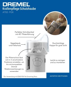 Aparat de taiat unghii pentru animale Dremel AT02-PGK, cu 4 discuri de slefuire - Img 2