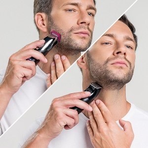 Aparat de tuns barba Wahl Colour Trim piepteni inovatori cu coduri de culori 240 de minute de functionare incarcator USB ideal pentru sala de sport si - Img 6