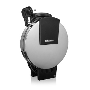 Aparat de vafe Cloer 185 pentru o vafa cu inima, 930 W, Dimensiune vafe 16 cm, Placi grele de copt, Mesaj vizual si acustic, Carcasa din otel inoxidabil, Otel inoxidabil, Crom - Img 6