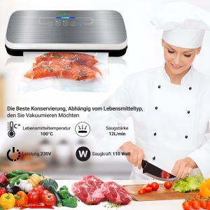 Aparat de vidat NutriChef Seal, 110W, compact, cu accesorii - Img 5