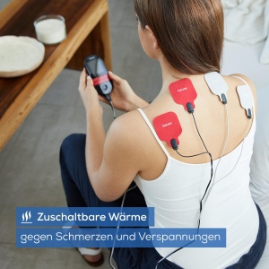 Aparat digital TENS / EMS Beurer EM 59 Heat, aparat de curent de stimulare 4 in 1 pentru terapia durerii, stimularea musculara, masaj si terapie termica, incl. 4 electrozi si baterie reincarcabila - Img 5