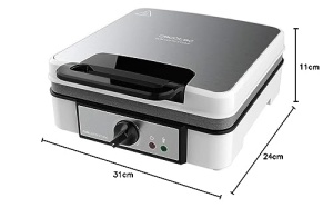 Aparat electric de vafe Cecotec Fun Gofrestone 4Inox. 1200 W, otel inoxidabil, 4 vafe in acelasi timp, acoperire antiaderenta Rockstone, temperatura reglabila - Img 7