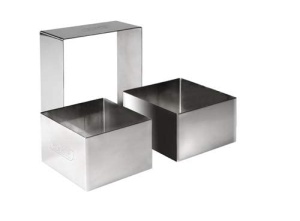 Aro Cuadrado Inox IBILI 716906 - Dessertring, 6x6x4.5 cm, Argintiu - Img 2