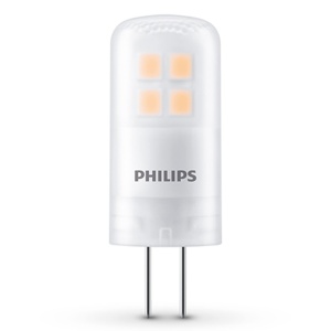 Arzator standard LED Philips, inlocuitor pentru halogen 20W, priza G4, lumina alba calda 2700K, pachet dublu, generatie veche - Img 2