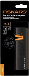 Ascutitor pentru topor si cutite Fiskars Xsharp, negru-portocaliu, design finlandez - Img 7