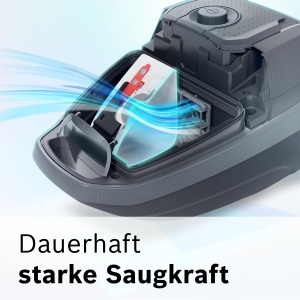 Aspirator Bosch Serie 8 BGB75X494, 650 W, albastru, ideal pentru alergici - Img 3