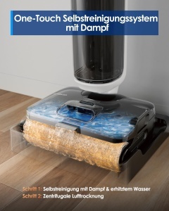 Aspirator cu aburi Tineco Floor ONE S6 Stretch, 160C, 8.3m cablu, design anti-vervichire - Img 5