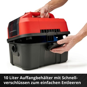 Aspirator cu acumulator Einhell TE-VC 1810 Li-Solo, 10L, mobil, multifunctional - Img 7