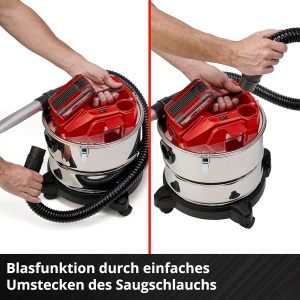 Aspirator de cenusa Einhell TE-AV 1815 Li C-Solo 18V 15L Blasfunctie - Img 7