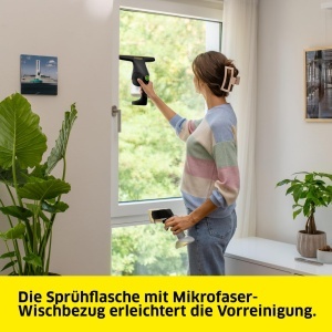Aspirator de geamuri Karcher WV 1 Compact Care Extra, 250 mm, Negru - Img 5