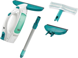 Aspirator de geamuri Leifheit Dry Clean, 28 cm, cu acumulator, sistem Click
