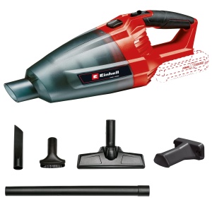 Aspirator de mana fara fir Einhell TE-VC 18 Li-Solo Power X-Change (18 V, putere de aspiratie 42 mbar, colector de praf 540 ml, incl. 3 duze, extensie, suport de perete, fara baterie si incarcator) - Img 4