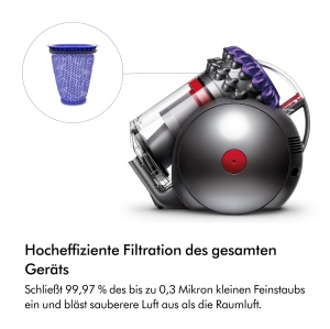 Aspirator Dyson Big Ball Parquet 2, putere 180 Air Watt, filtru lavabil - Img 3
