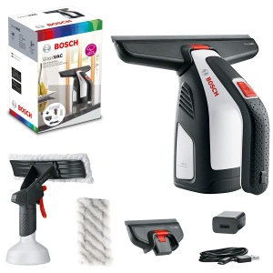 Aspirator geamuri Bosch GlassVAC, 35 ferestre, 3.6V, compact si usor