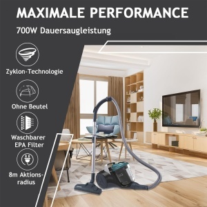 Aspirator Hoover Breeze BR71_BR20 fara sac pentru par de animale 2L 5m cablu Mini-Turboduza - Img 2