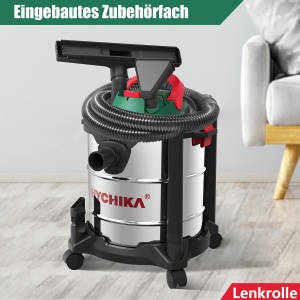 Aspirator industrial HYCHIKA 1200W, 20L, functie 3-in-1, filtru HEPA, inox - Img 7
