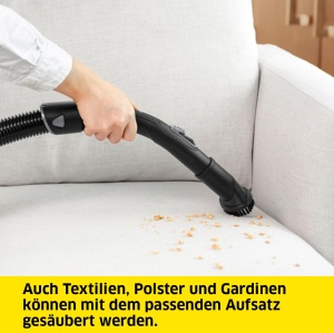 Aspirator Karcher VC 3 (recipient pentru murdarie fara sac, transparent si lavabil, caracteristici de confort, filtru Hepa extrem de eficient, filtreaza particulele alergice, 700 wati) - Img 5