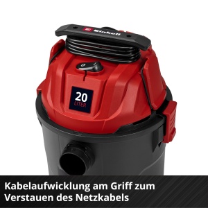 Aspirator multifunctional Einhell TC-VC 2045 850W 20L functie suflare - Img 8