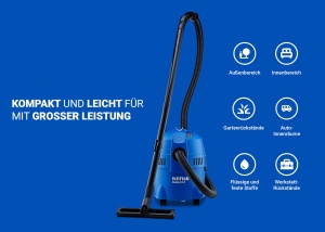 Aspirator Nilfisk Buddy II 12L, 1200W, Compact, Ergonomic - Img 5