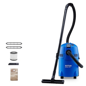 Aspirator Nilfisk Buddy II 18L, 1200 W, pentru uz casnic si profesional