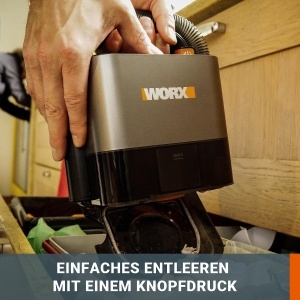 Aspirator portabil WORX WX030.9, 20V, usor, cu furtun extensibil de 1m - Img 5