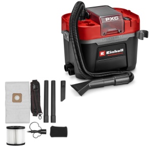 Aspirator profesional umed-uscat Einhell TP-VC 1810 Li BL L-Solo, 10L, 18V, motor fara perii