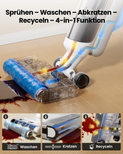 Aspirator Proscenic F10 Ultra, 60 min autonomie, 3 in 1, auto-curatare - Img 4
