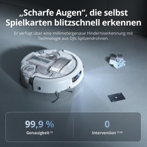 Aspirator robot DJI ROMO P cu functie de spalare, 25000 Pa putere de aspirare, design transparent - Img 5
