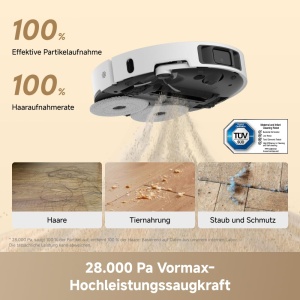 Aspirator robot DREAME L50 Ultra AE, putere 28000 Pa, auto-curatare mop - Img 3