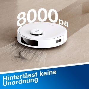 Aspirator robot ECOVACS DEEBOT N20 Plus 8000Pa functie mop autonomie 300 minute alb - Img 3
