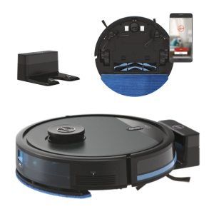 Aspirator robot Hoover HG5 HYDRO cu functie de spalare, navigare laser, aplicatie