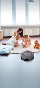 Aspirator robot Severin RB 7025, eficient pentru suprafete dure si covoare scurte, platingrau - Img 6