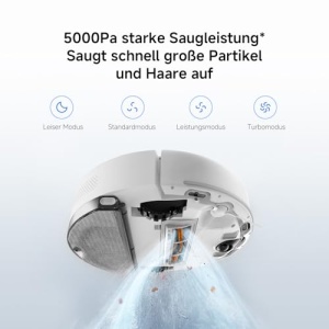 Aspirator robot Xiaomi S40C 2-in-1 5000Pa navigare laser LDS mop integrat - Img 4