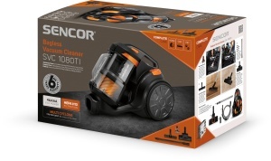 Aspirator Sencor SVC 1080TI, material de calitate, design flexibil, culoare negru-galben - Img 9