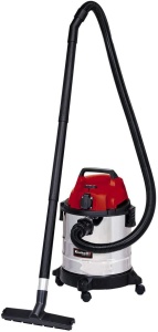 Aspirator umed/uscat Einhell TC-VC 1820 SA (1.250 wati, rezervor din otel inoxidabil 20l, conexiune prin suflare, suport pentru accesorii, priza automata pentru dispozitiv, incl. furtun de aspiratie, duze + filtru) - Img 1