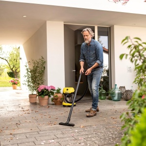 Aspirator umed/uscat fara fir Karcher WD 3-18, incl. filtru, crapatura si duza de aspiratie umeda/uscata, 225 wati, recipient din plastic: 17 l, furtun de aspiratie: 2 m, fara baterie, fara incarcator, galben - Img 6