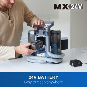 Aspirator Vacmaster pentru curatare umeda si uscata 15KPa fara fir 24V cu rezervor dual - Img 6