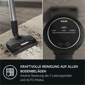 Aspirator vertical AEG Ultimate 8000 OKO AP81B25OKO 252V 3 moduri filtru 5 trepte negru - Img 4