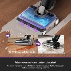 Aspirator vertical Eureka FloorShine 880, 24.000 Pa, functie de spalare, autonomie 60 min - Img 3