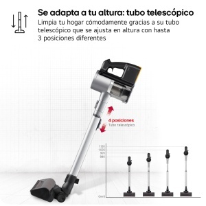 Aspirator vertical LG A9K-CORE3S 200W sistem de compresie a prafului argintiu - Img 10