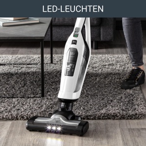 Aspirator vertical Rowenta RH6737 Dual Force 2-in-1 alb LED baterie 45 min - Img 6