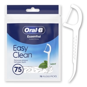 Ata dentara Oral-B Essential Floss, 75 betisoare, mint