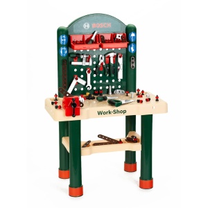 Atelier de lucru Bosch Theo Klein 82 piese, pentru copii de la 3 ani