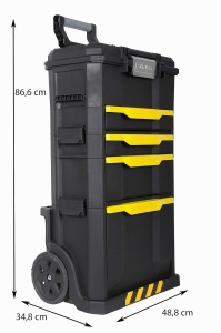 Atelier mobil Stanley STST1-70344, 2-in-1, 3 cutii detasabile, roti 7 inch - Img 3