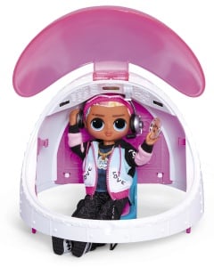 Avion de jucarie L.O.L. Surprise OMG 4-in-1, alb, cu 50 de surprize - Img 2