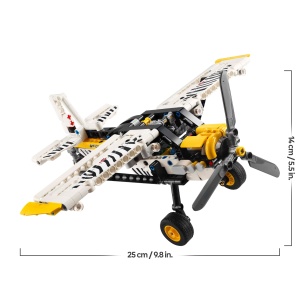 Avion LEGO Technic 42198, Bauset cu 333 piese, Propulsor rotativ, Zebramodel - Img 8